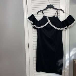 Nice black and white Janette plus USA size 3X off the shoulder dress